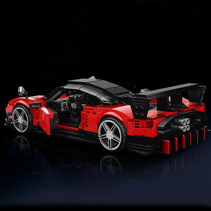 Red Tempest Track Pro | Brick-Built Car Set (1,278+ pcs)
