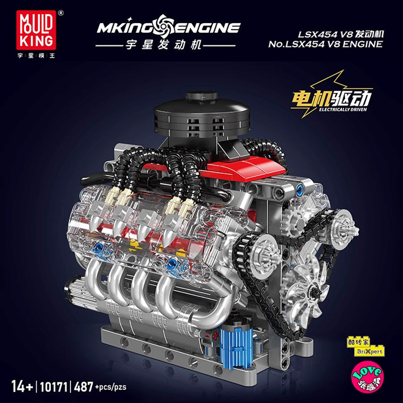Motorized V8 Engine | Powered Mechanical Set (487+ pcs)