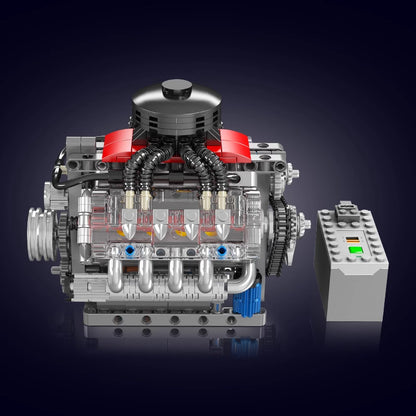 Motorized V8 Engine | Powered Mechanical Set (487+ pcs)