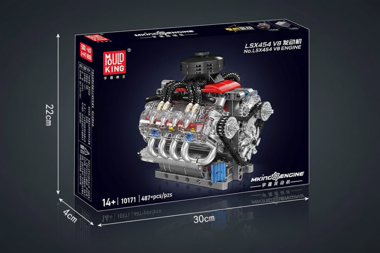 Motorized V8 Engine | Powered Mechanical Set (487+ pcs)