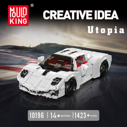 Whiteout Hyper GT | Brick-Built Car Set (1423 pcs)