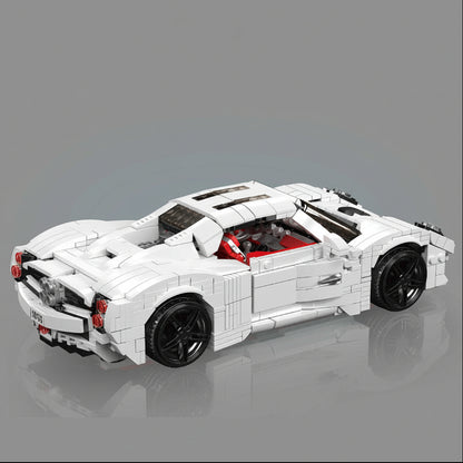 Whiteout Hyper GT | Brick-Built Car Set (1423 pcs)