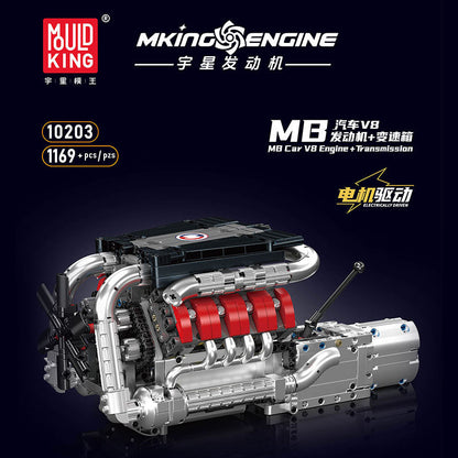 M8 Performance V8 Power Engine | Mechanical Build Set (1,169+ pcs)