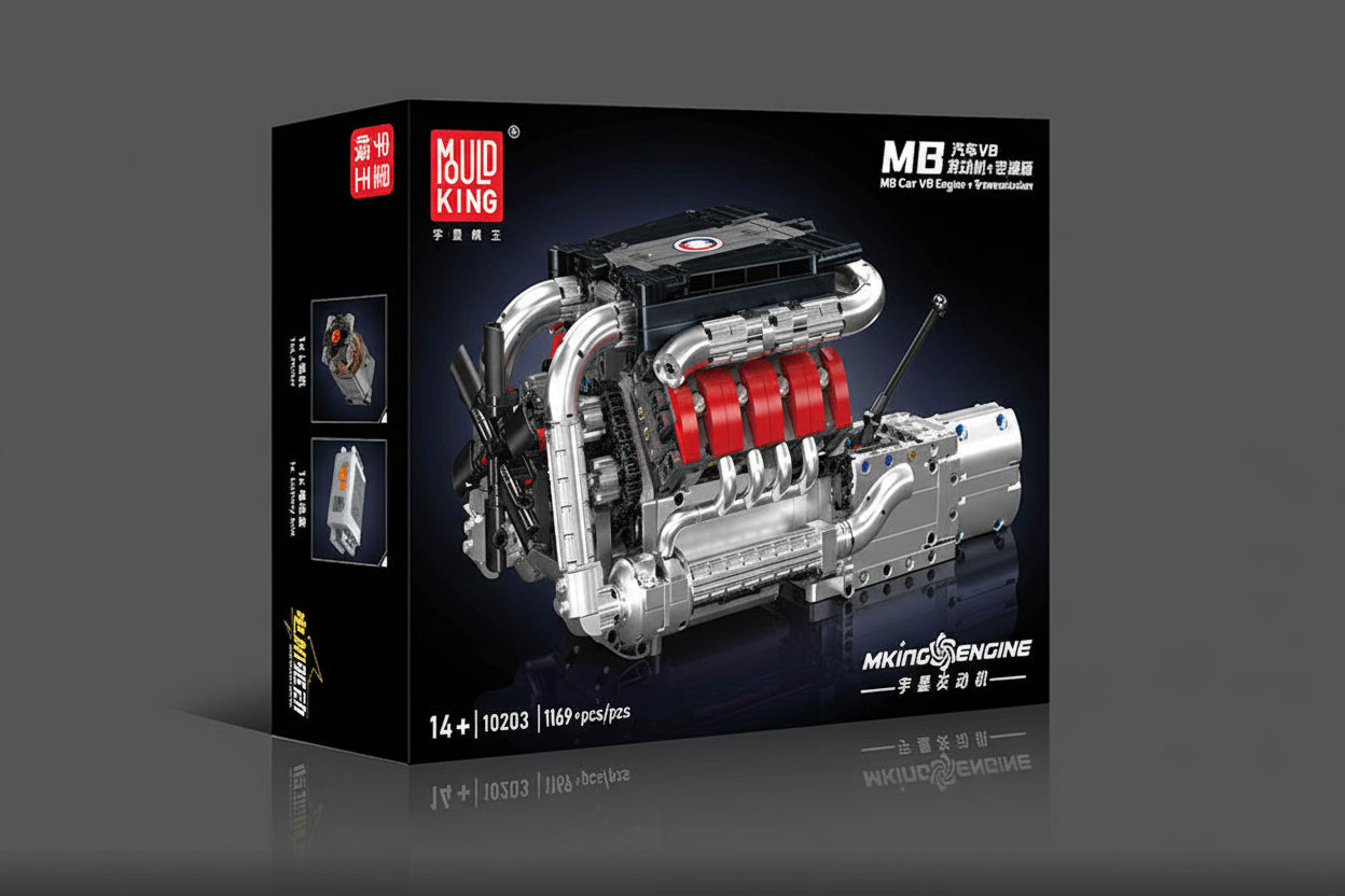 M8 Performance V8 Power Engine | Mechanical Build Set (1,169+ pcs)