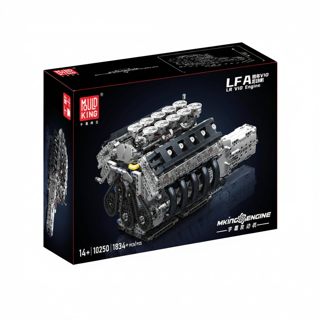 High-Rev V10 Engine | Mechanical Build Set (1,834 pcs)