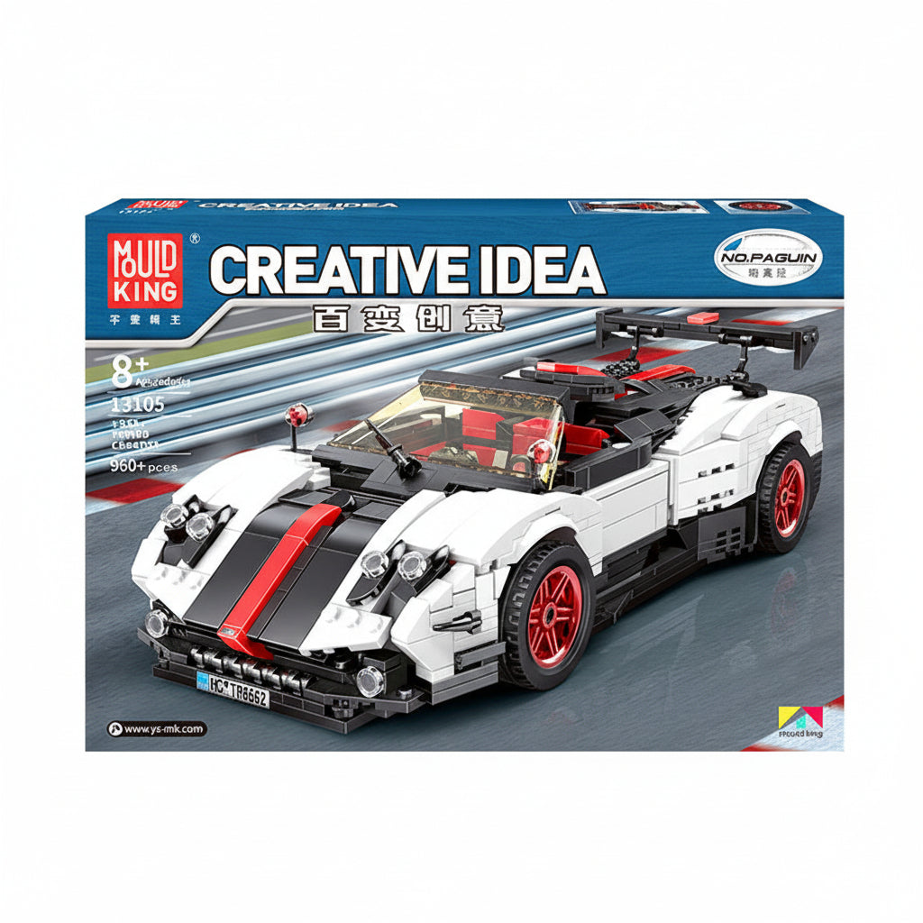 Redline Aero GT | Brick-Built Car Set (960+ pcs)