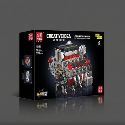 Supercar V8 Engine | Mechanical Build Set (2,718+ pcs)