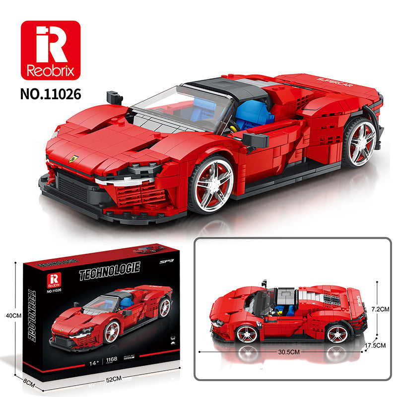 Red Velocity GT | 1:14 Scale Display Set (1,168 pcs)
