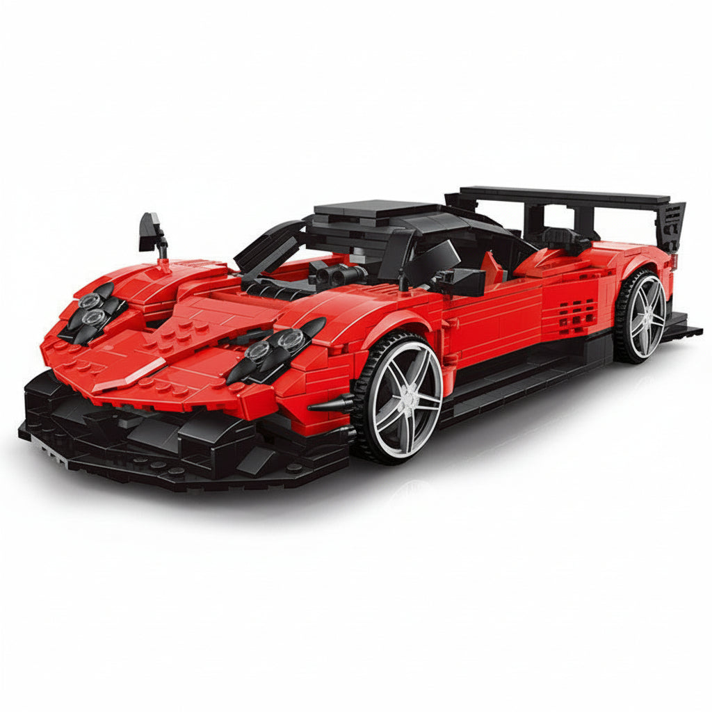 Red Tempest Track Pro | Brick-Built Car Set (1,278+ pcs)