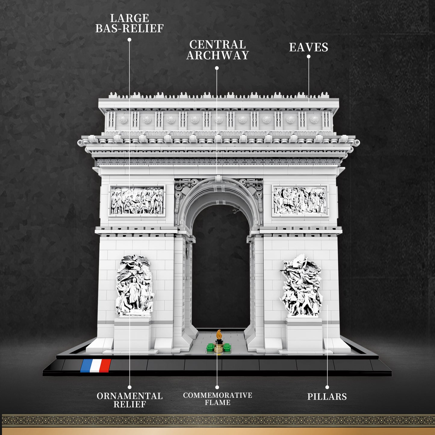 L'Arc De Triomphe (Paris) | Brick-Built Landmark Set (3,395 pcs)